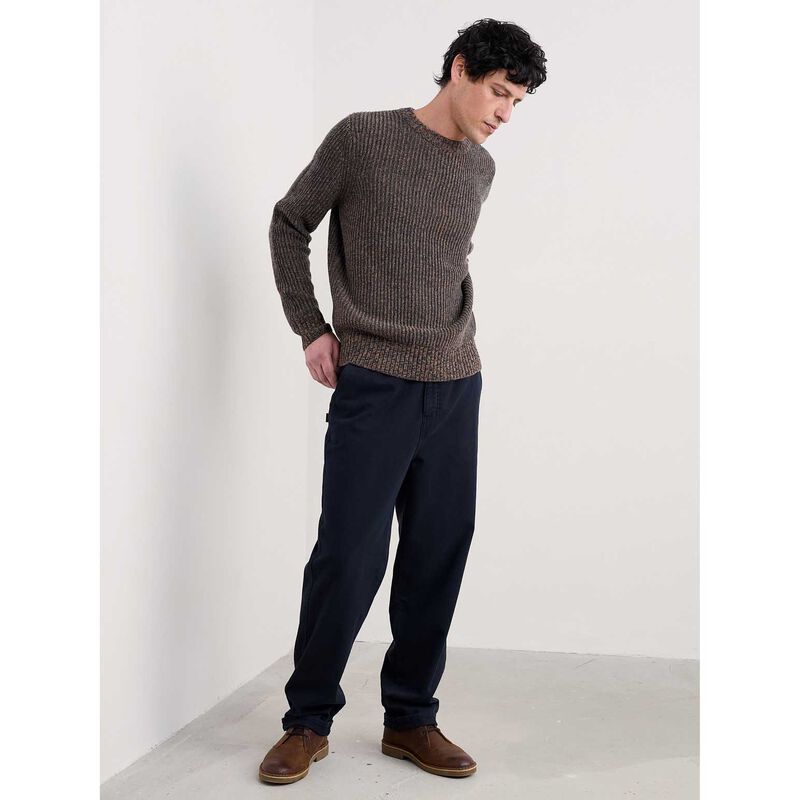 Seasalt Cornwall Wheelwright Jumper Pecan Mouline image number 2